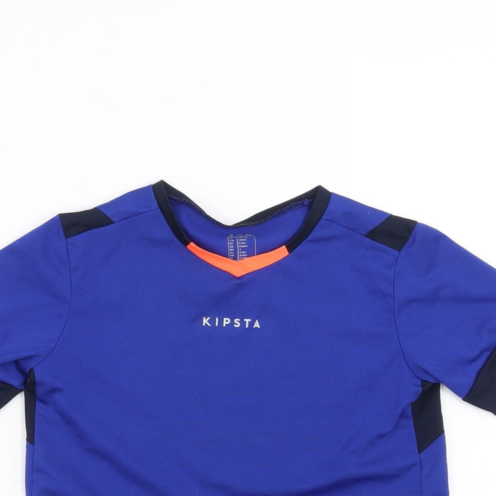 DECATHLON Boys Blue   Basic T-Shirt Size 8 Years  - active wear