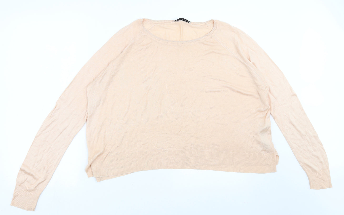 Zara Womens Pink   Pullover Jumper Size XL