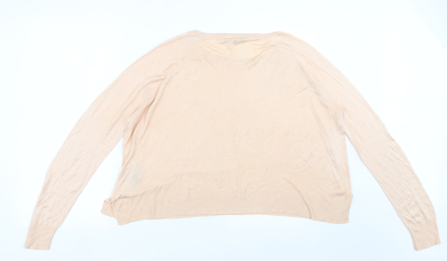 Zara Womens Pink   Pullover Jumper Size XL