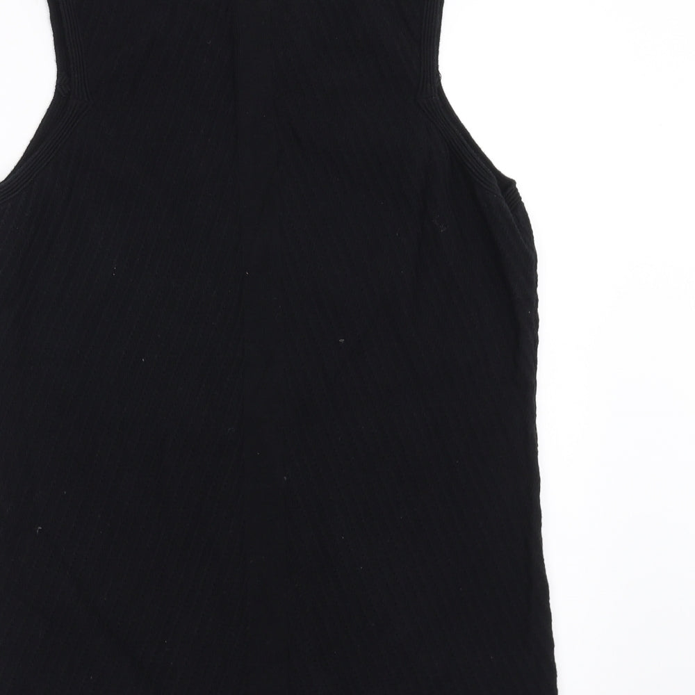 NEXT Womens Black Geometric Knit Pullover Jumper Size 12