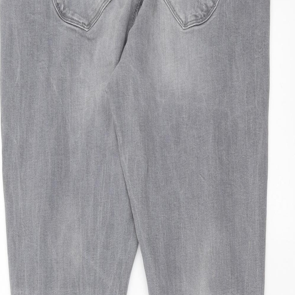 Primark Womens Grey  Denim Skinny Jeans Size 16 L30 in