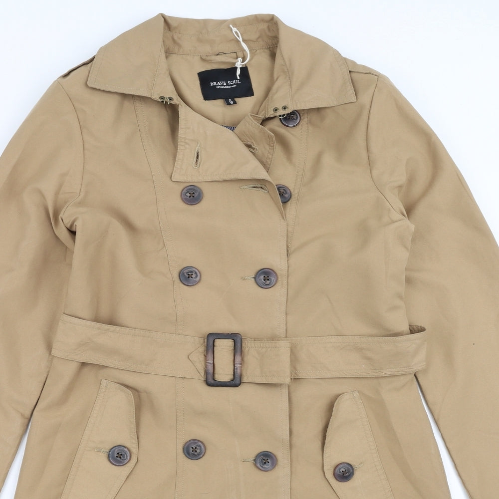 Brave Soul Womens Beige   Jacket  Size S