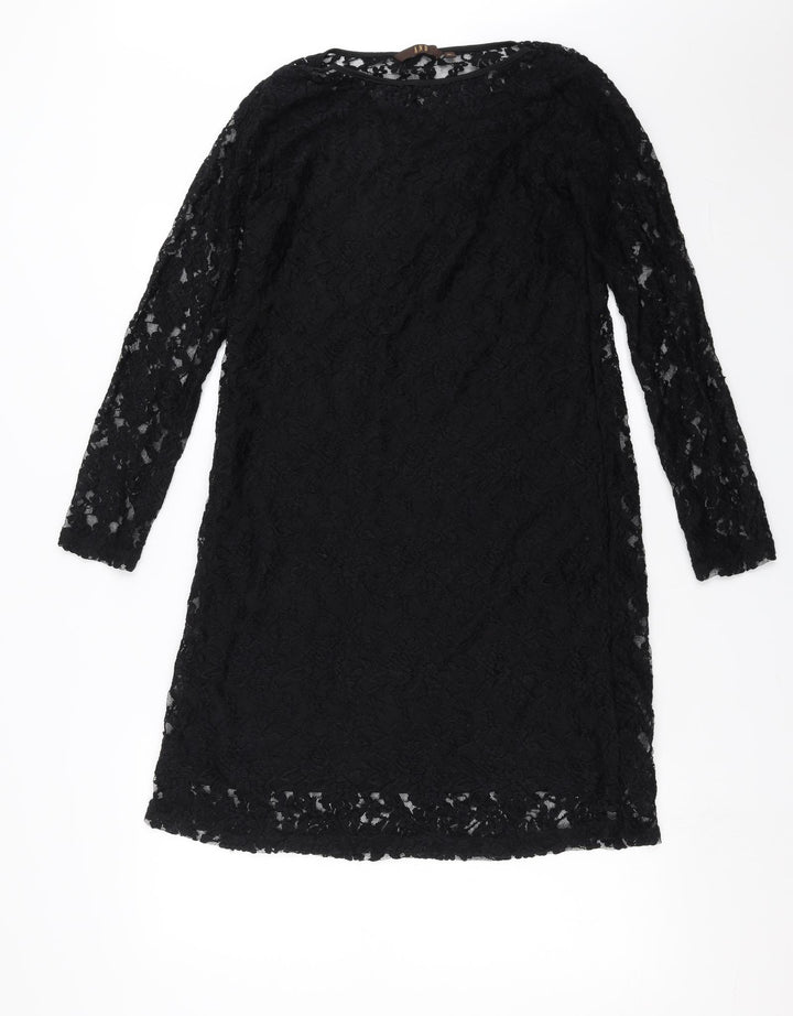 AND Womens Black Floral  Shift  Size XL