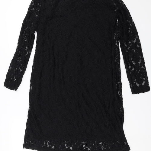 AND Womens Black Floral  Shift  Size XL
