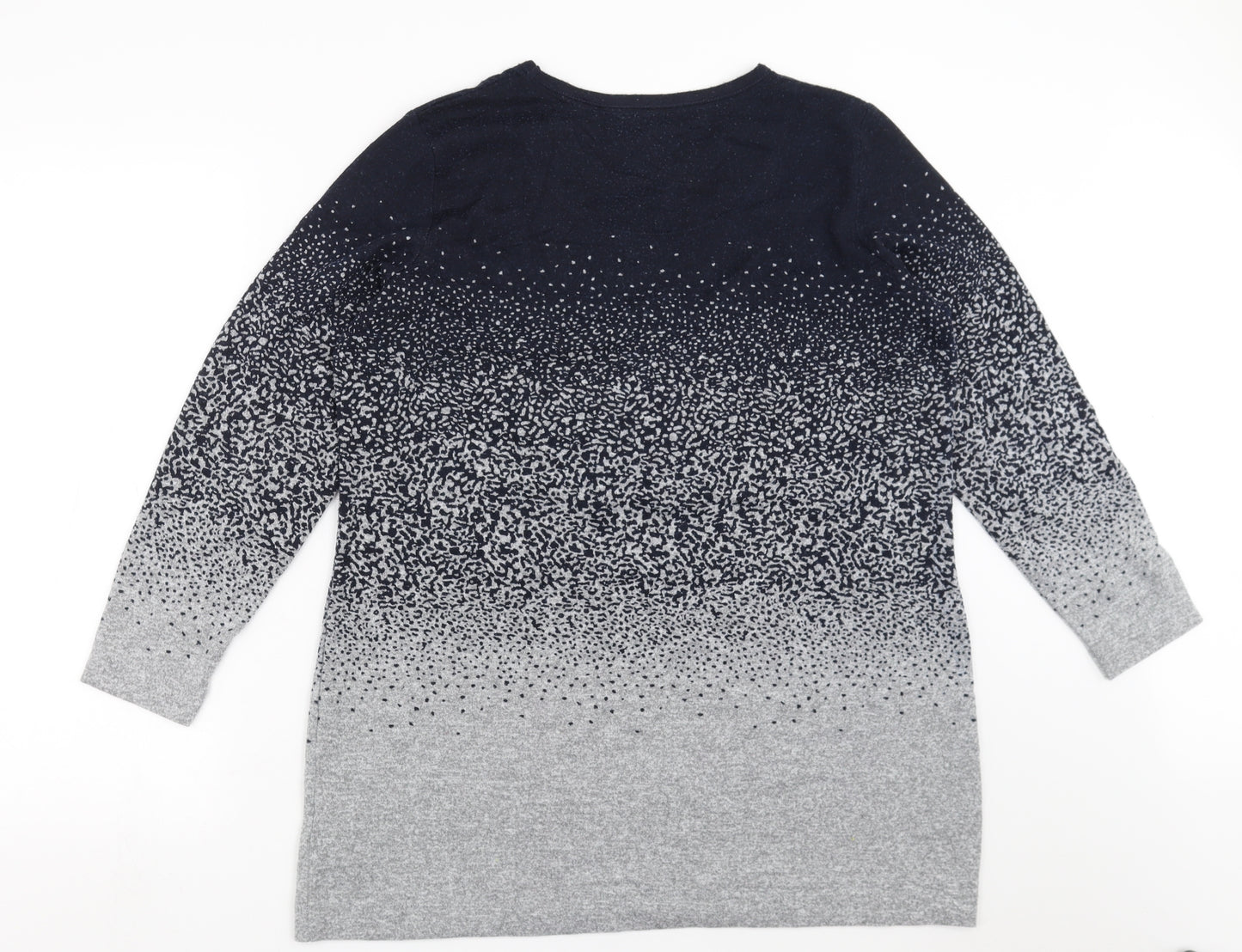 Marks and Spencer Womens Blue  Knit Pullover Jumper Size 18