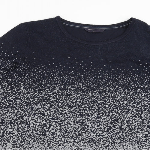 Marks and Spencer Womens Blue  Knit Pullover Jumper Size 18