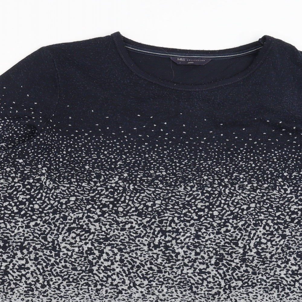 Marks and Spencer Womens Blue  Knit Pullover Jumper Size 18