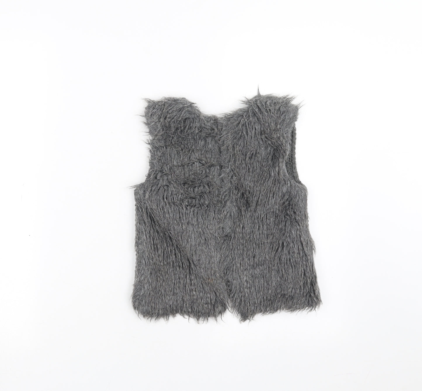 Primark Girls Grey  Knit Gilet Jacket Size 4-5 Years