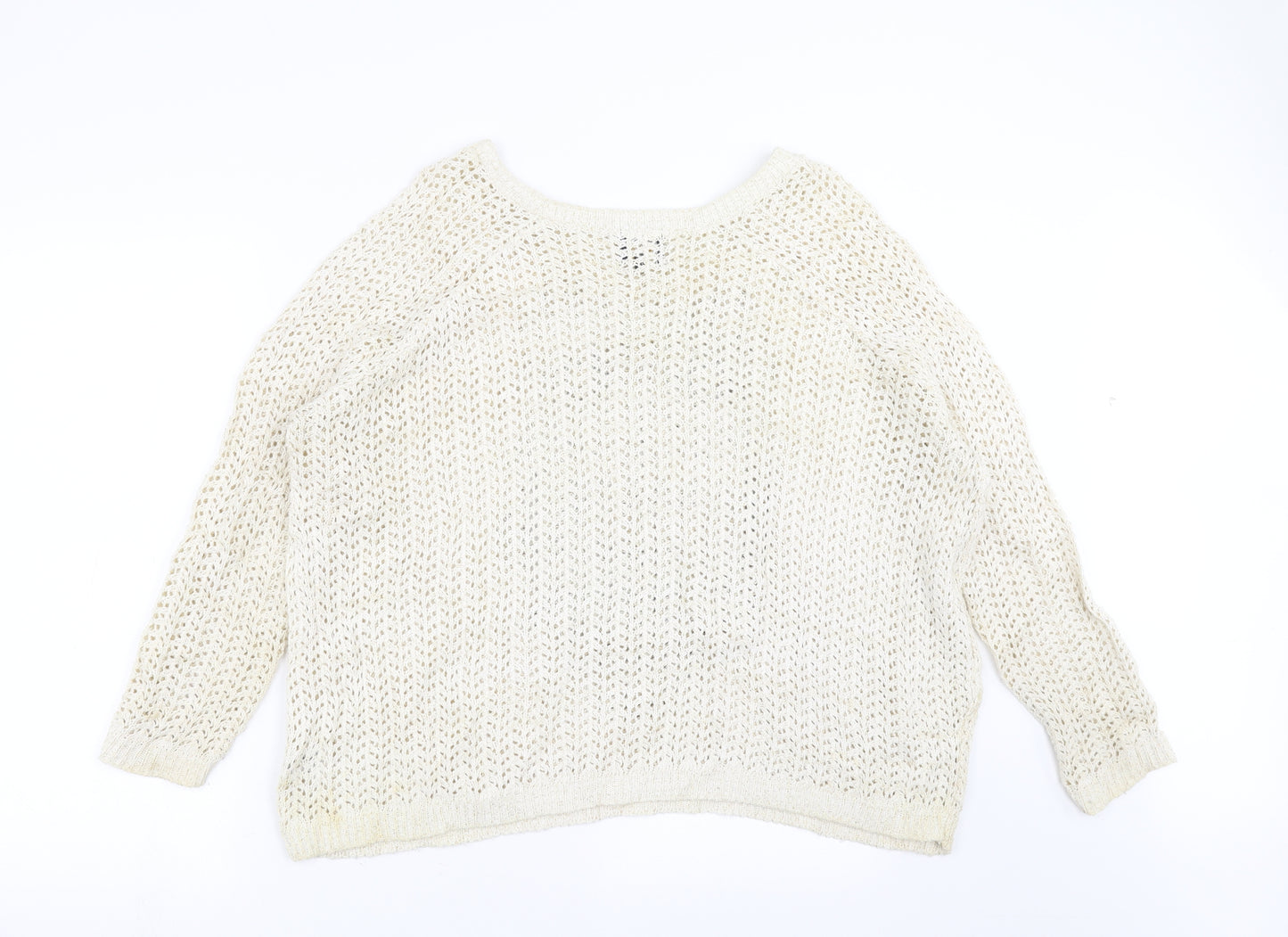 River Island Womens Beige   Pullover Jumper Size 14  - owl