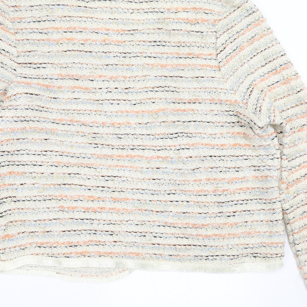 George Womens Multicoloured Striped  Cardigan Jumper Size 14