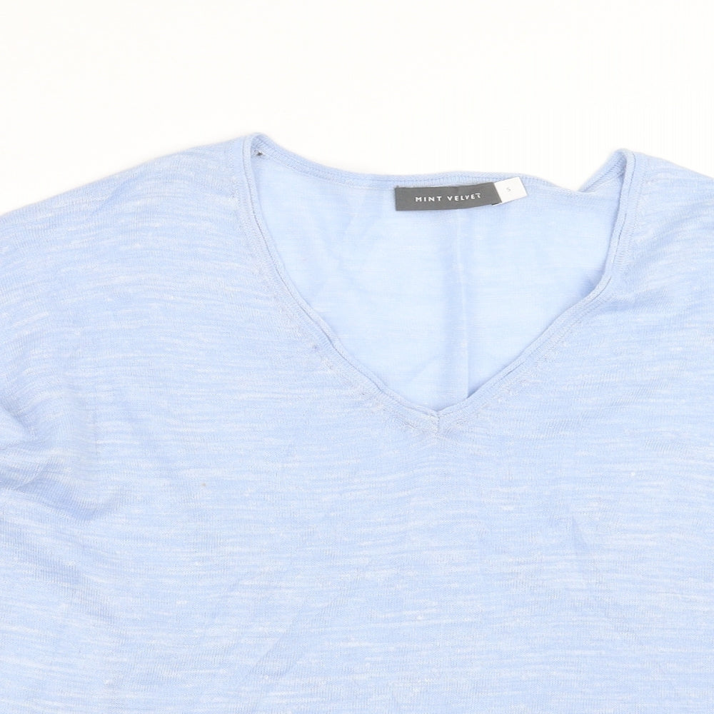 Mint Velvet Womens Blue  Knit Pullover Jumper Size S