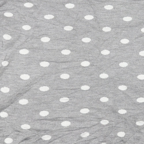 Baukjen Womens Grey Polka Dot Knit Pullover Jumper Size 14