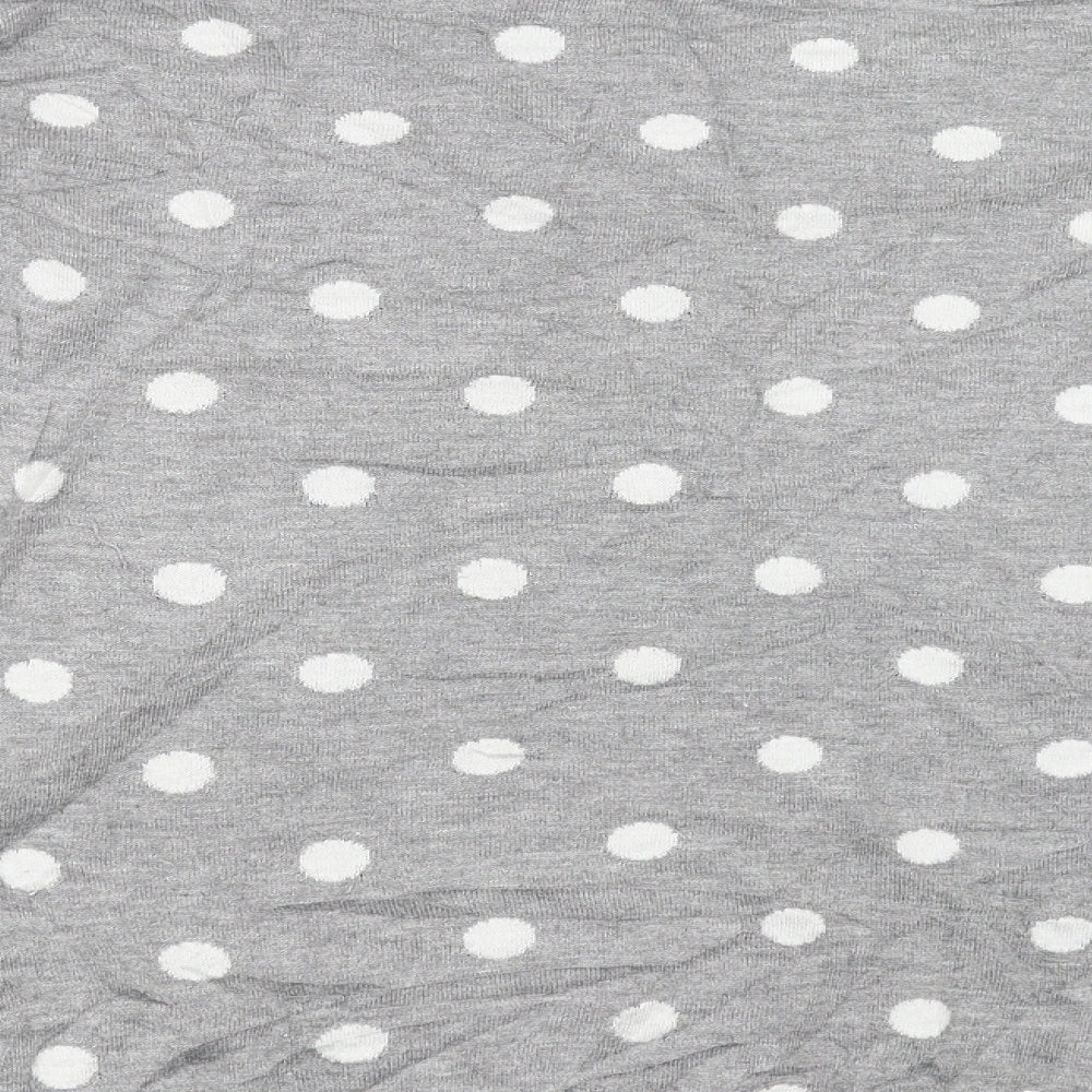 Baukjen Womens Grey Polka Dot Knit Pullover Jumper Size 14