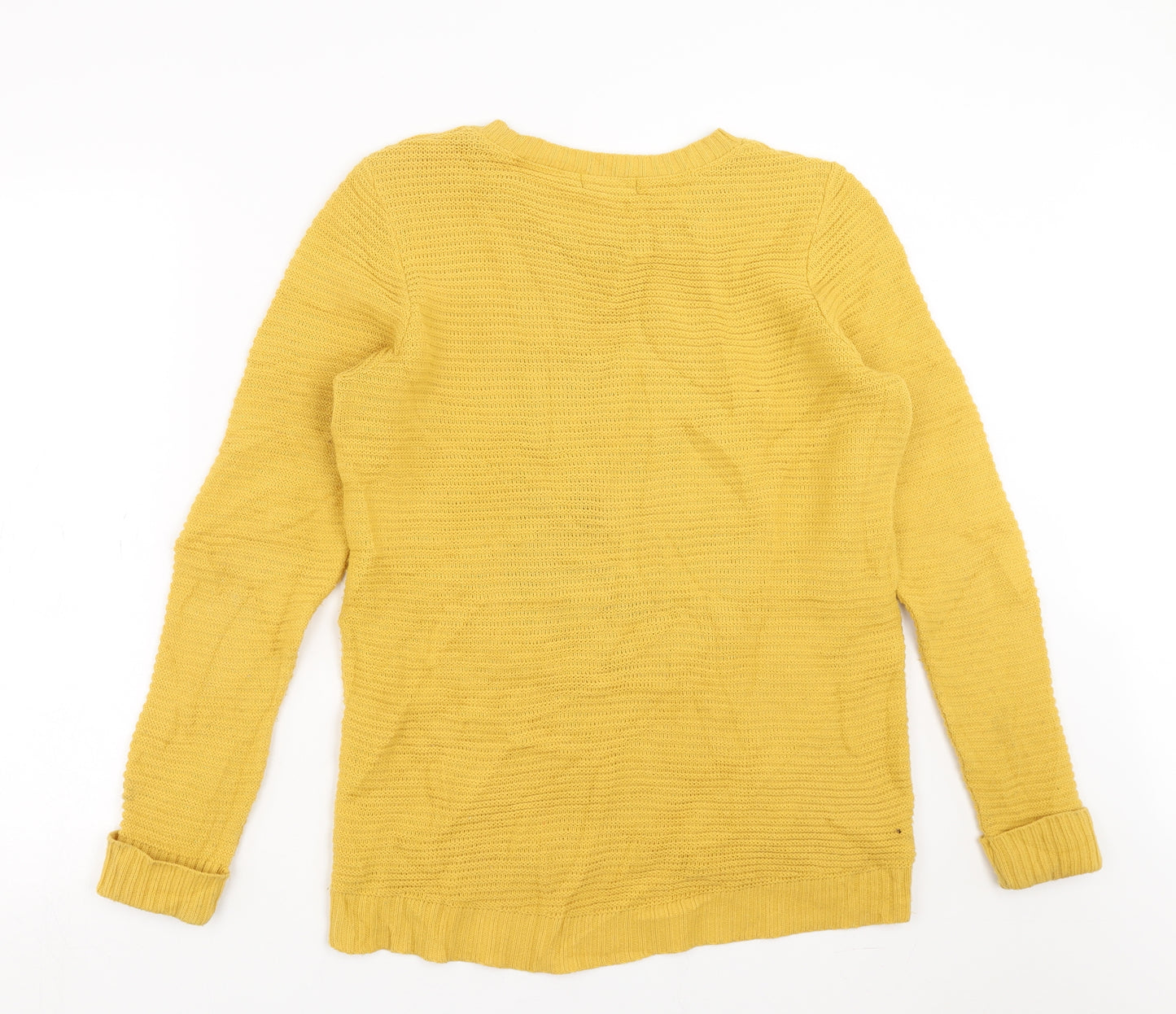 George Womens Yellow  Knit Pullover Jumper Size 12  - owl