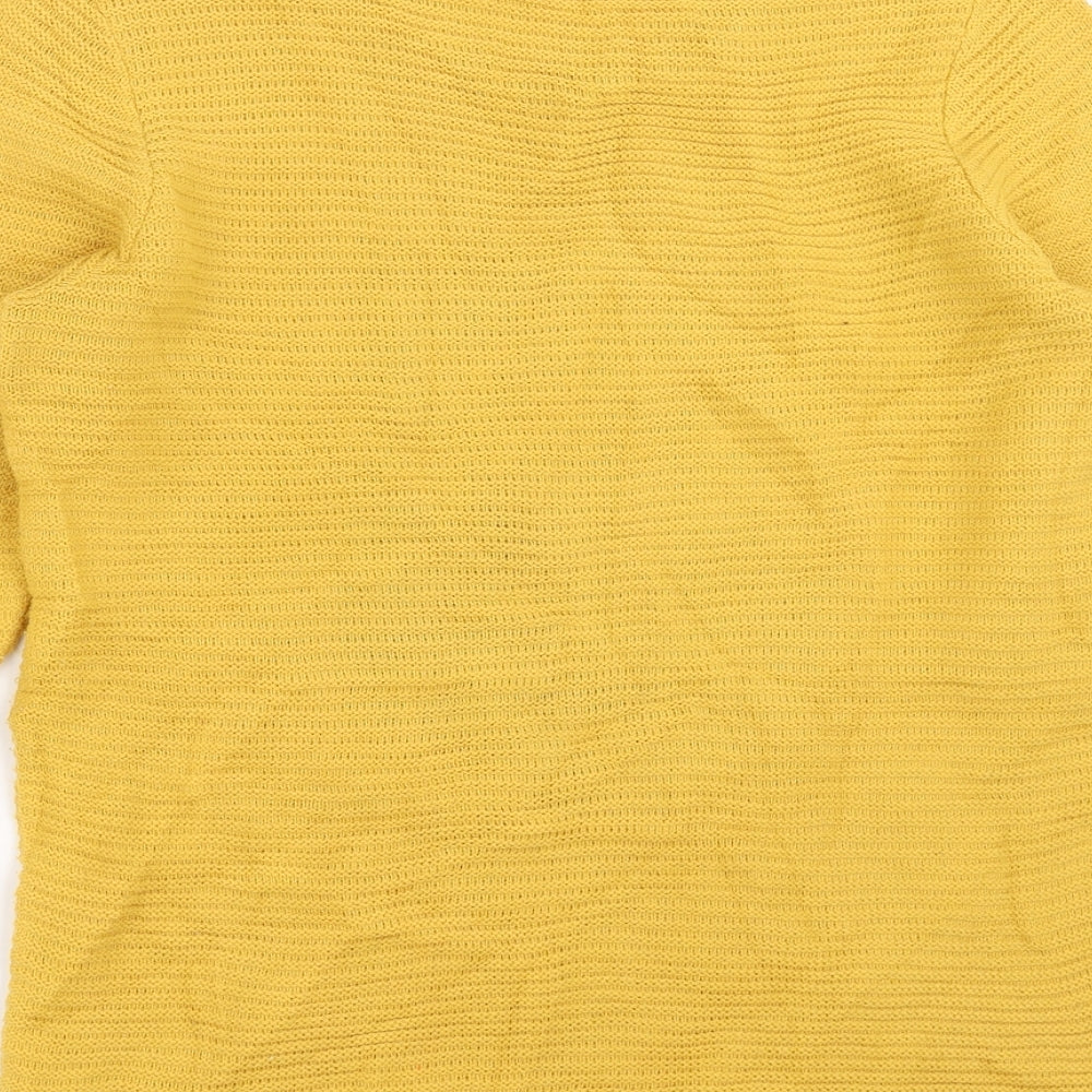 George Womens Yellow  Knit Pullover Jumper Size 12  - owl