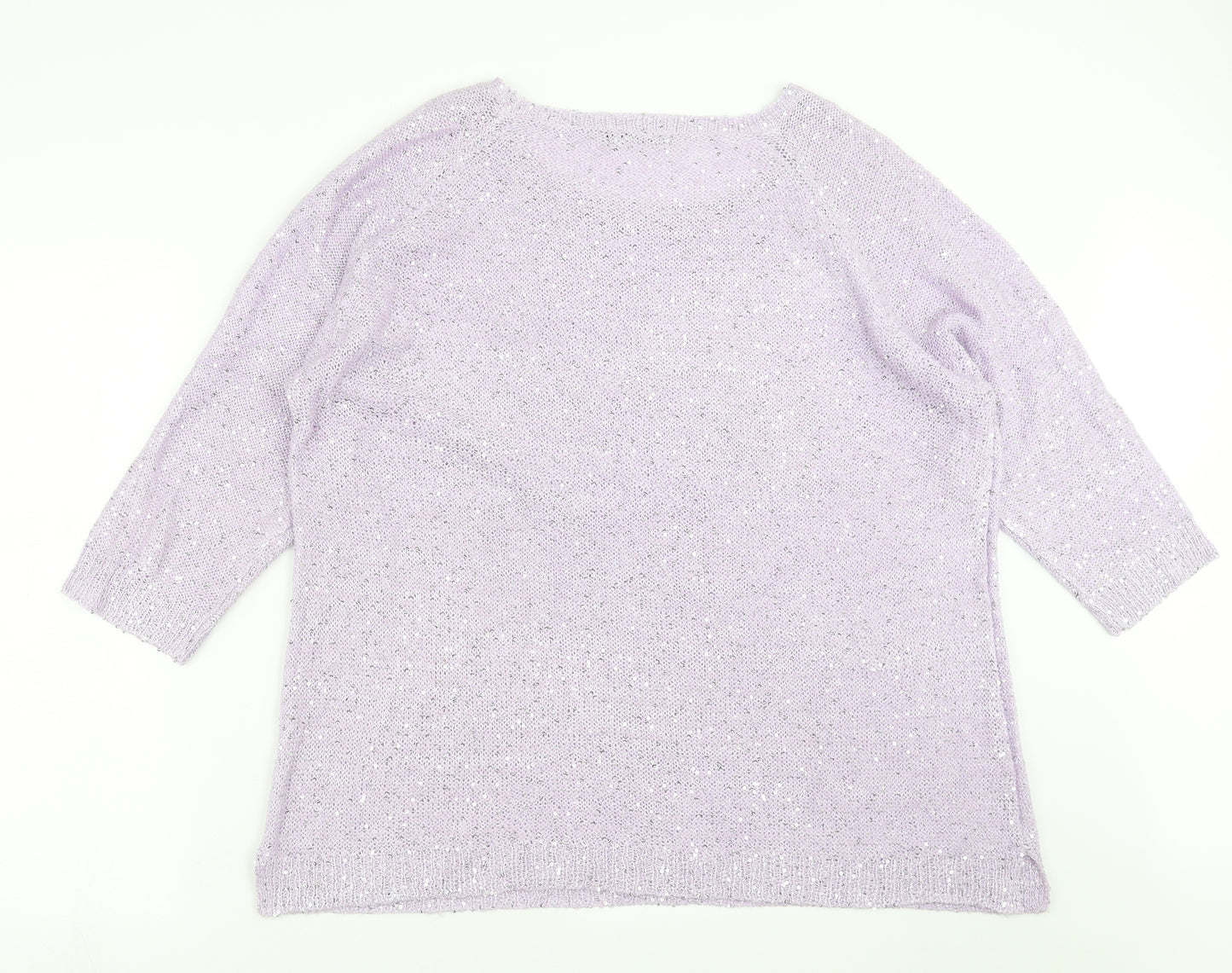 BM collection Womens Purple   Pullover Jumper Size XL  - sequins