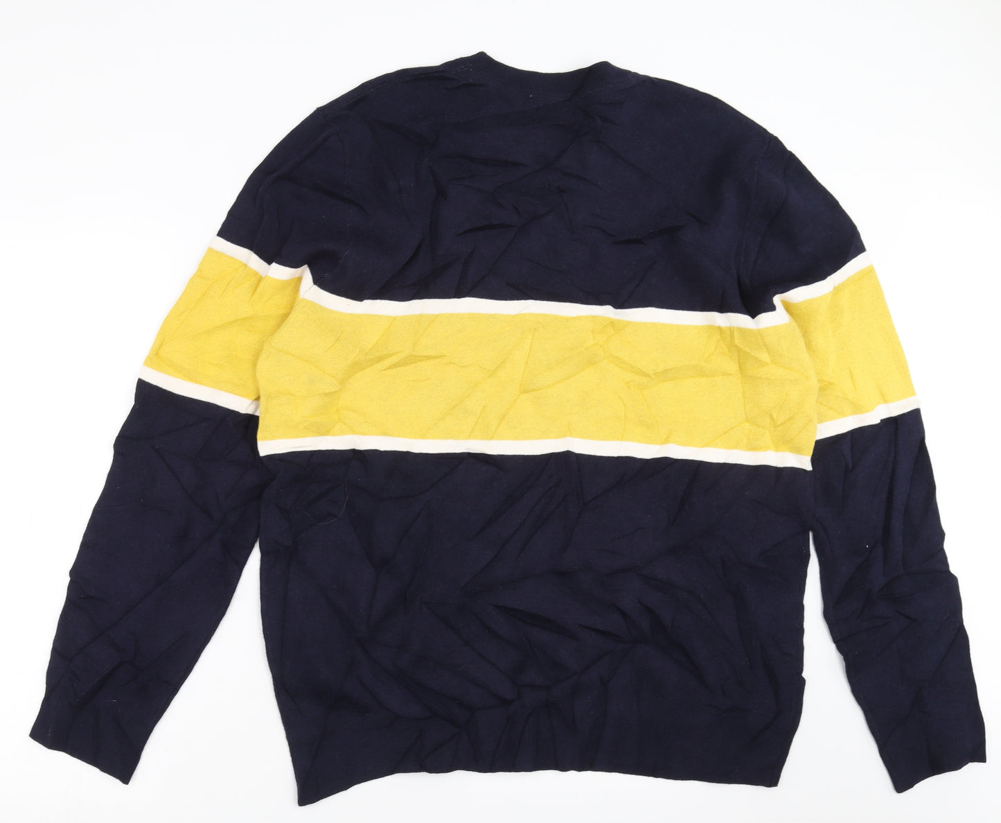 H&M Mens Blue  Knit Pullover Jumper Size XL  - special