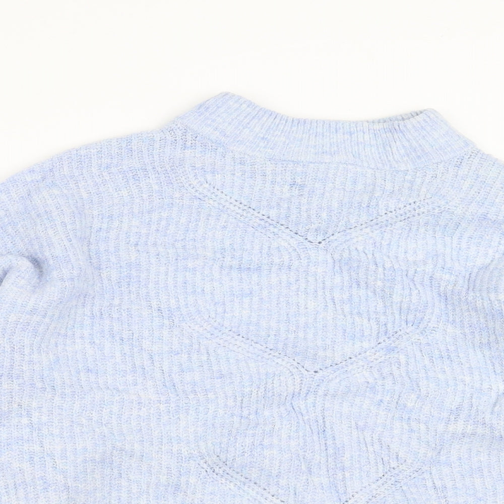 Miss Selfridge Womens Blue  Knit Pullover Jumper Size 8