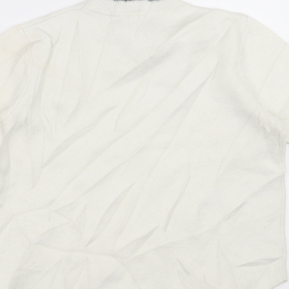 Zara Knit Womens Ivory  Knit Pullover Jumper Size S