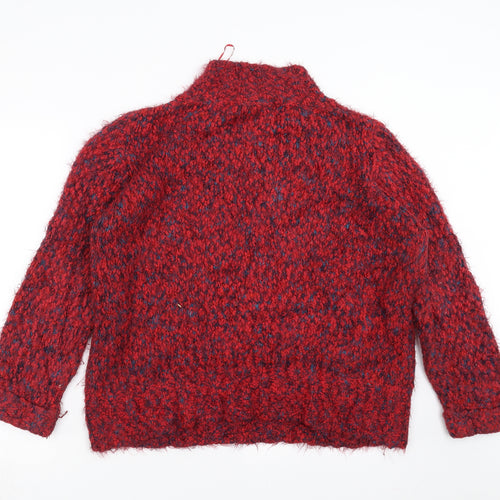 Sainsburys  Womens Red  Knit Pullover Jumper Size 18