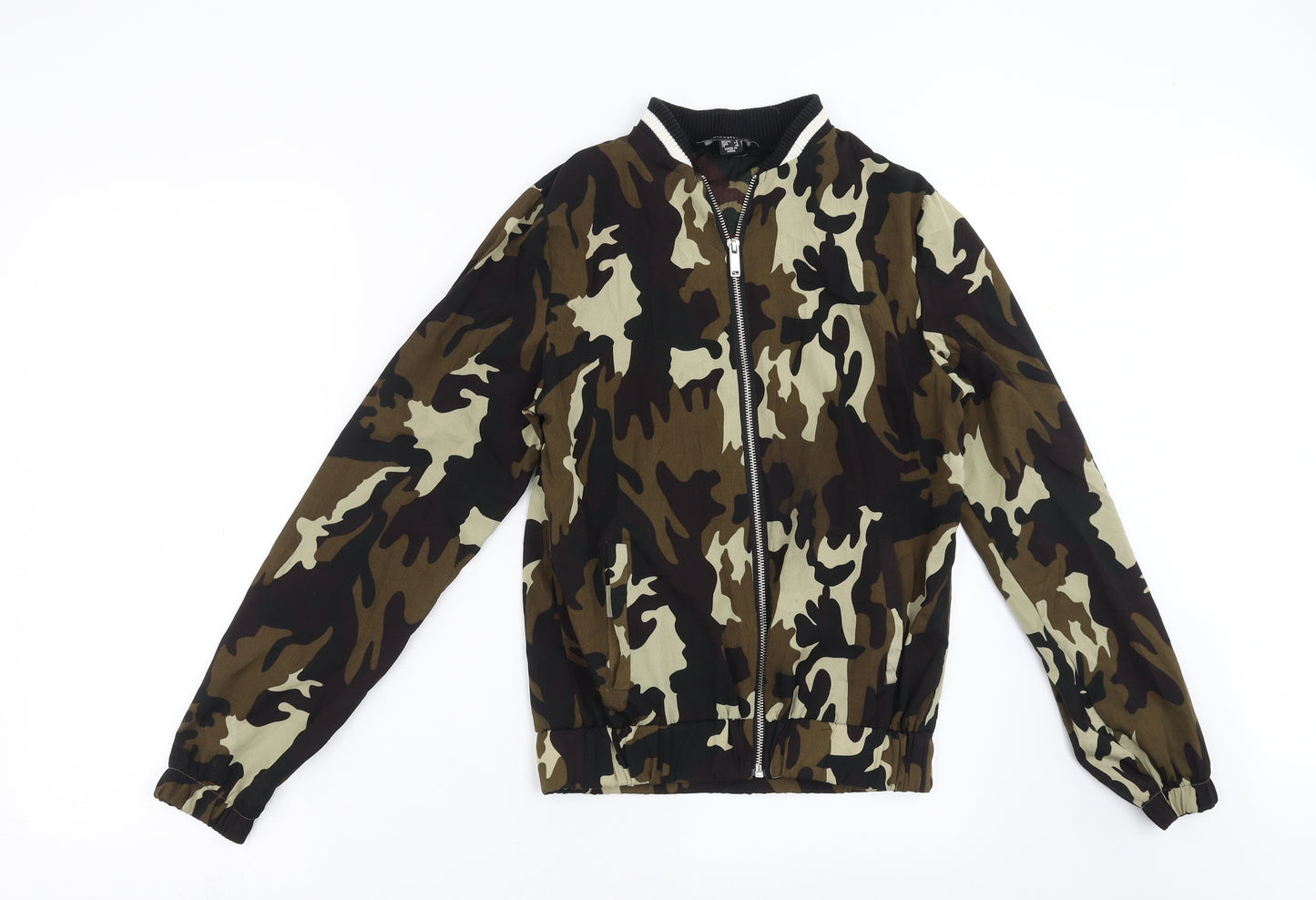 Primark Womens Green Camouflage  Jacket  Size 6