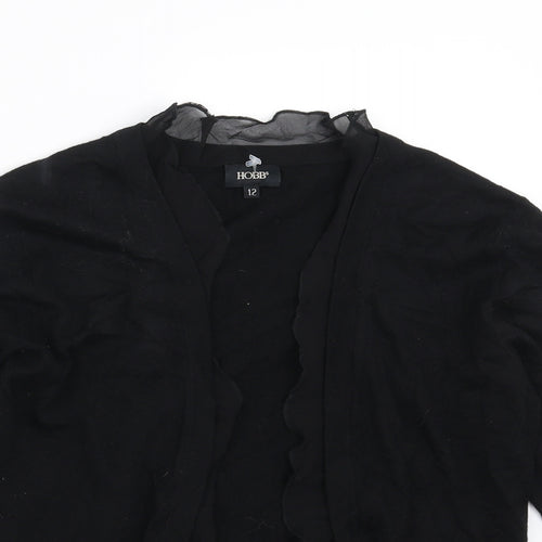 Hobbs Womens Black  Knit Shrug Jumper Size 12
