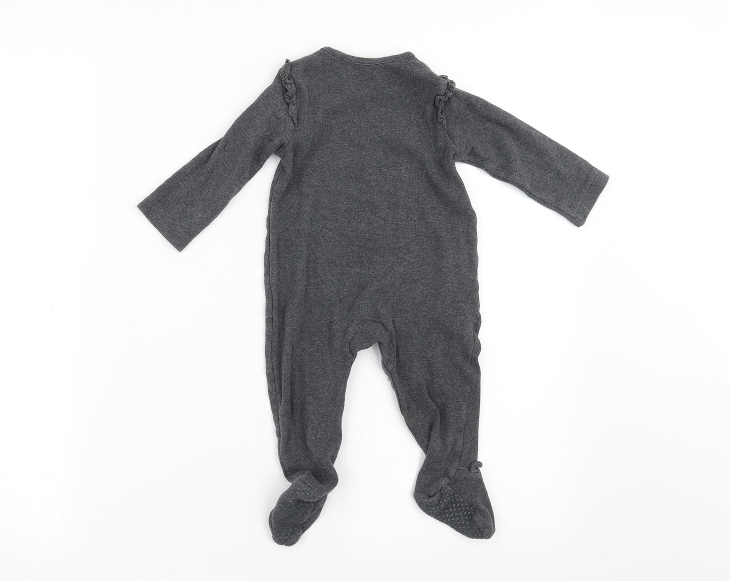 Sainsburys  Baby Grey   Babygrow One-Piece Size 6-9 Months  - hug me