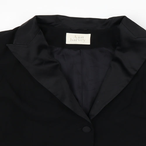Ann Harvey Womens Black   Jacket Blazer Size 22