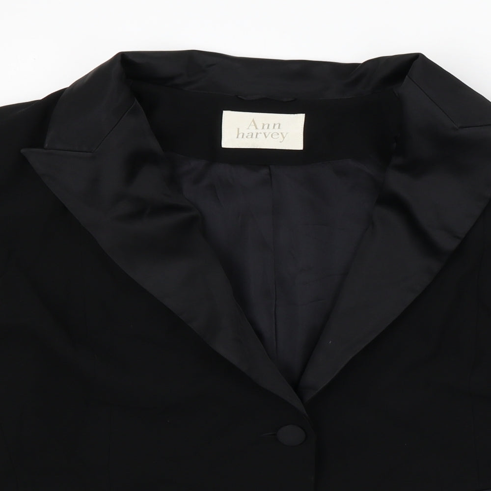 Ann Harvey Womens Black   Jacket Blazer Size 22