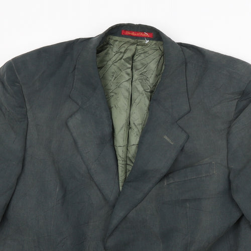 Debenham & Freebody Mens Grey   Jacket Blazer Size XL