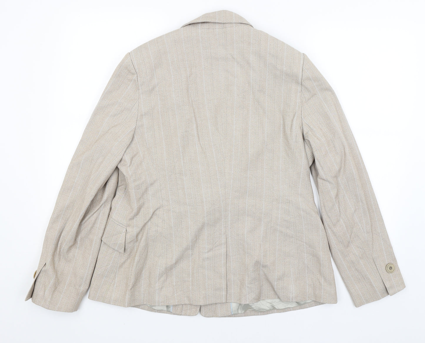 M&S Womens Beige   Jacket Blazer Size 18