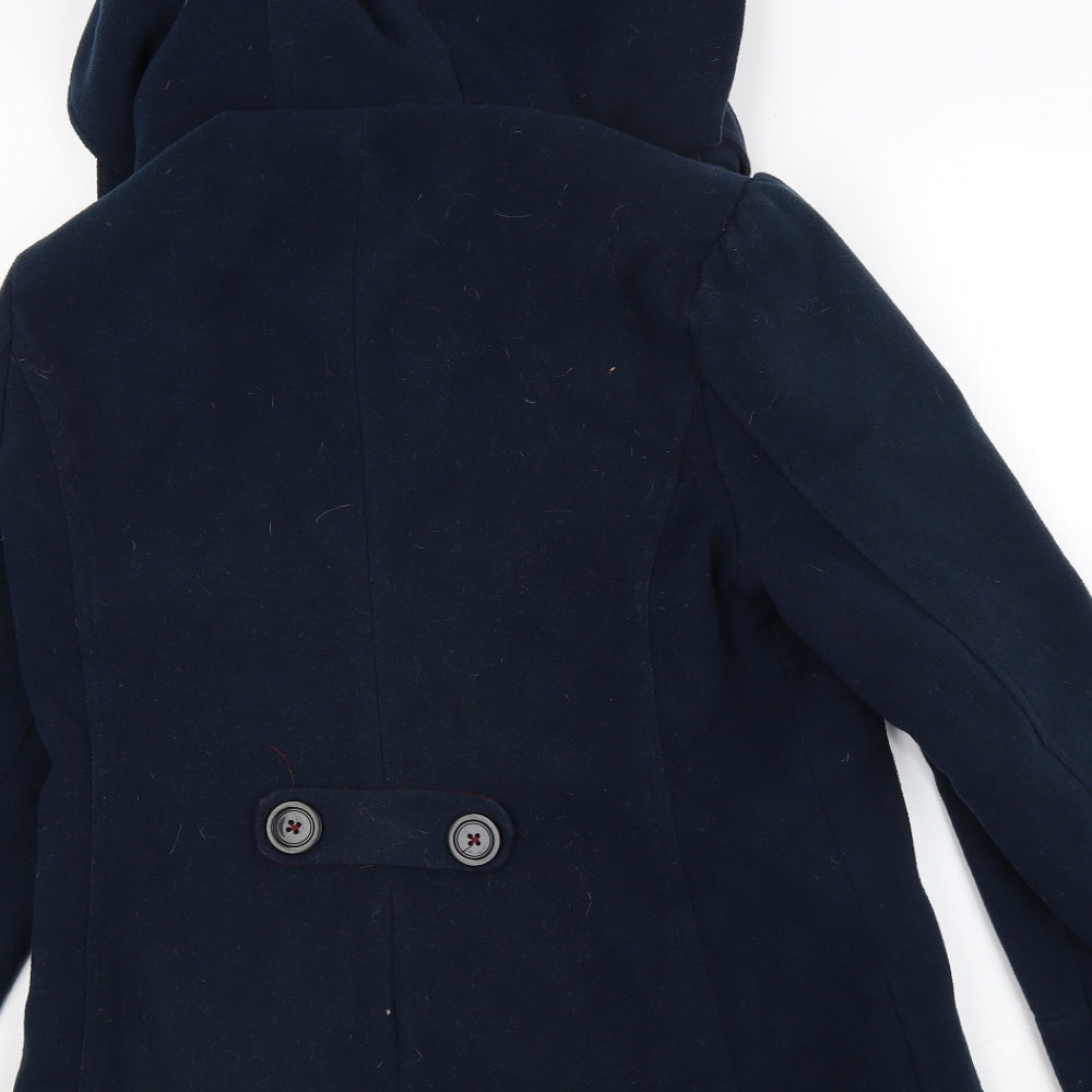 New Look Womens Blue   Overcoat Coat Size 18