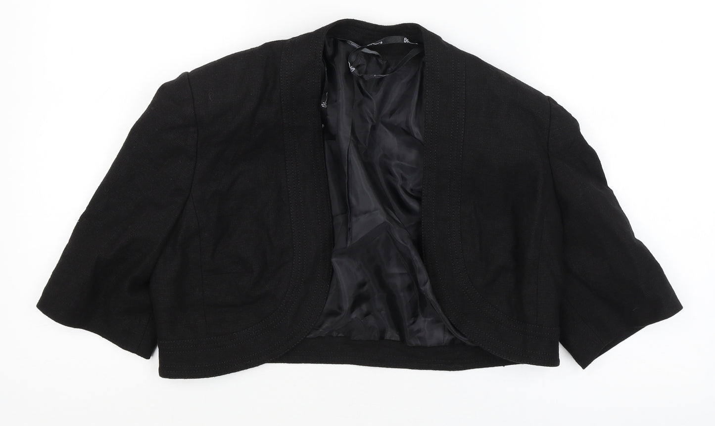BHS Womens Black   Jacket Blazer Size 12