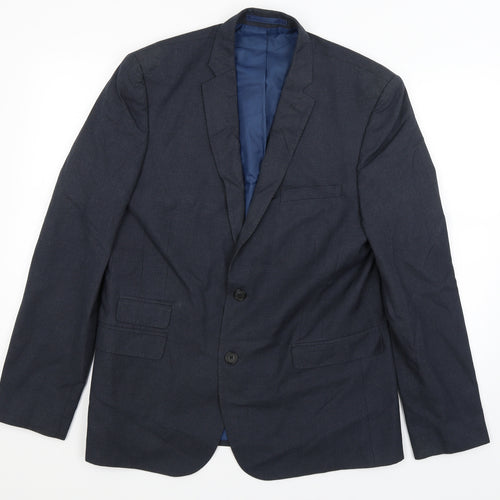 M&S Mens Blue   Jacket Blazer Size L