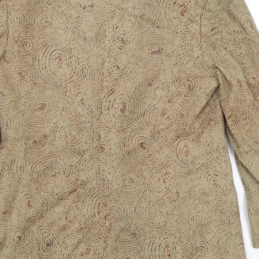 Mexican Gold Womens Gold   Jacket Blazer Size 14