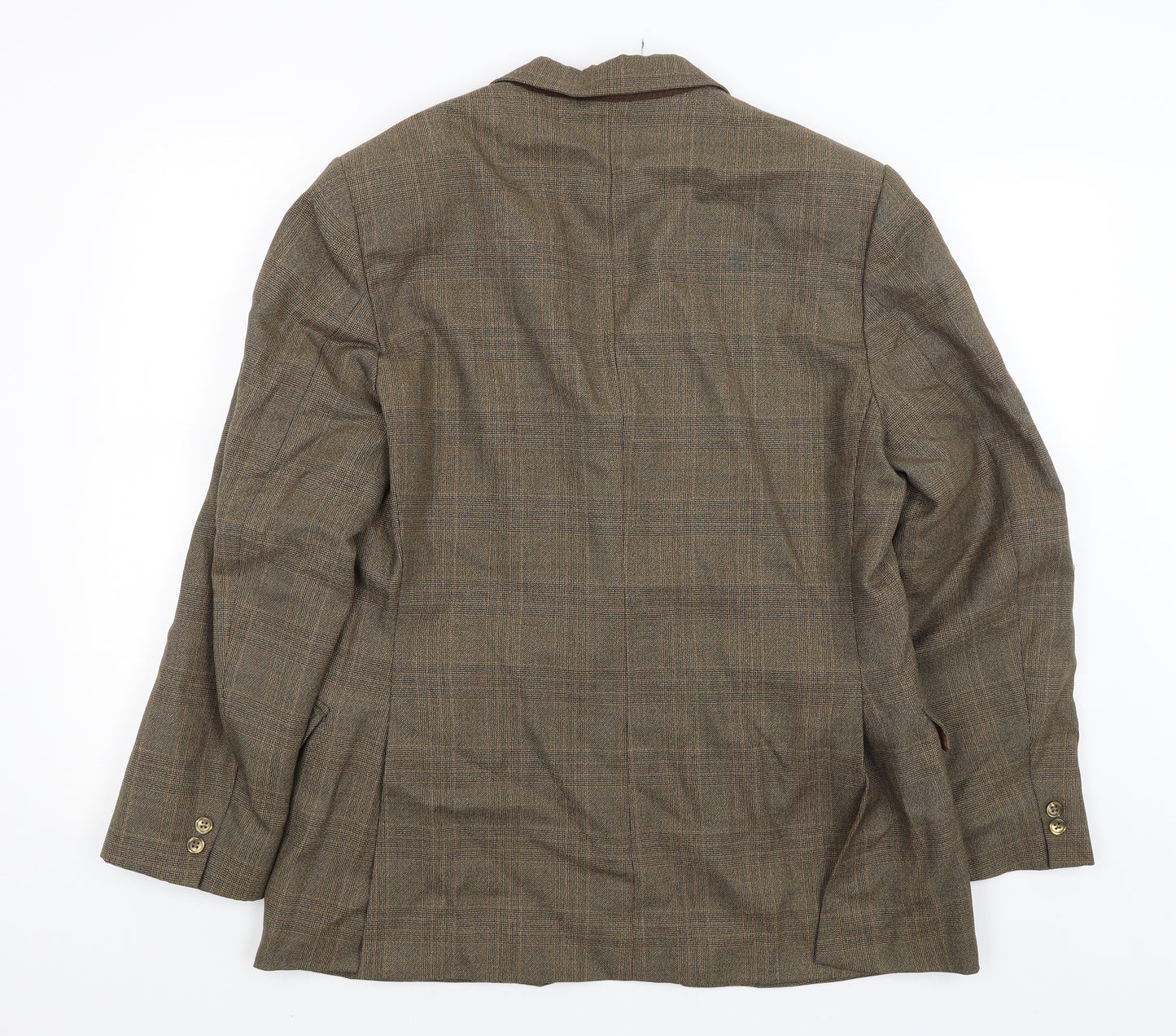 Talisman Mens Green Plaid  Jacket Blazer Size L