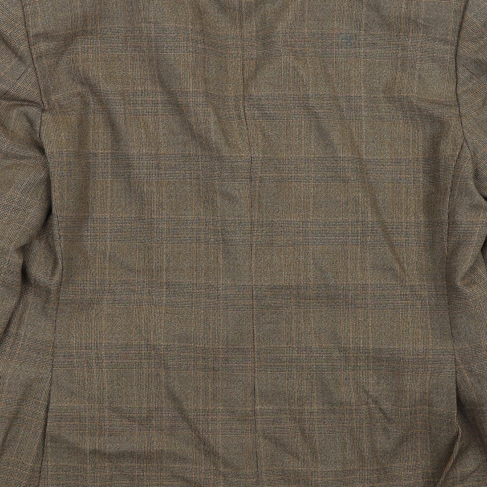 Talisman Mens Green Plaid  Jacket Blazer Size L