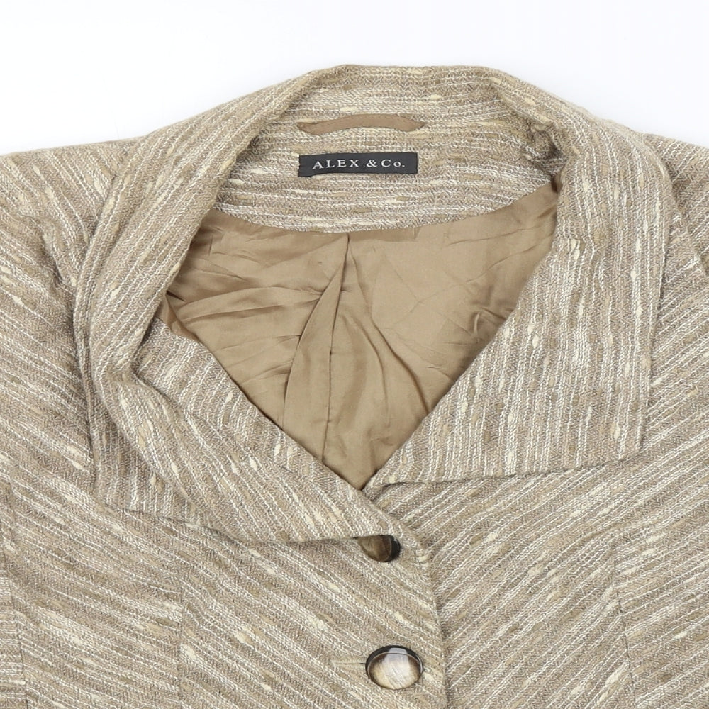 Alex & Co Womens Beige   Jacket Blazer Size 18