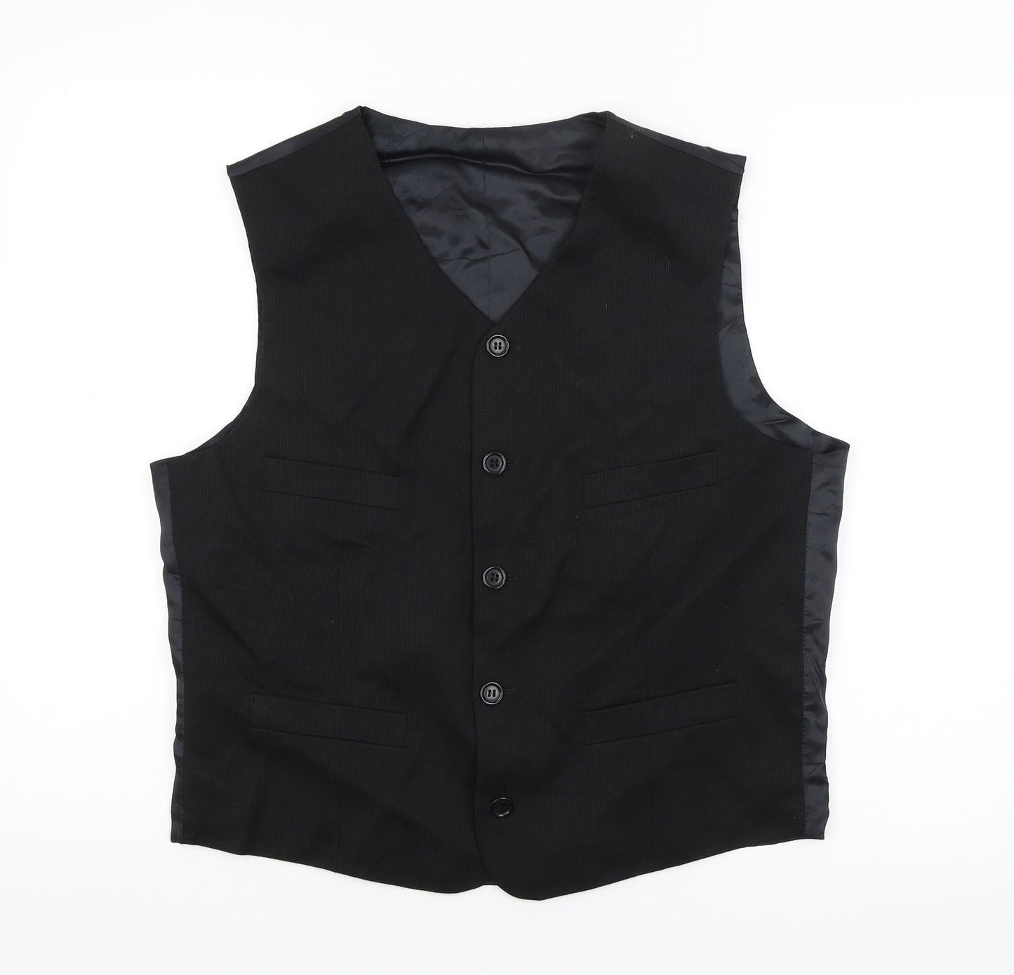 Preworn Mens Black   Tuxedo Suit Waistcoat Size L