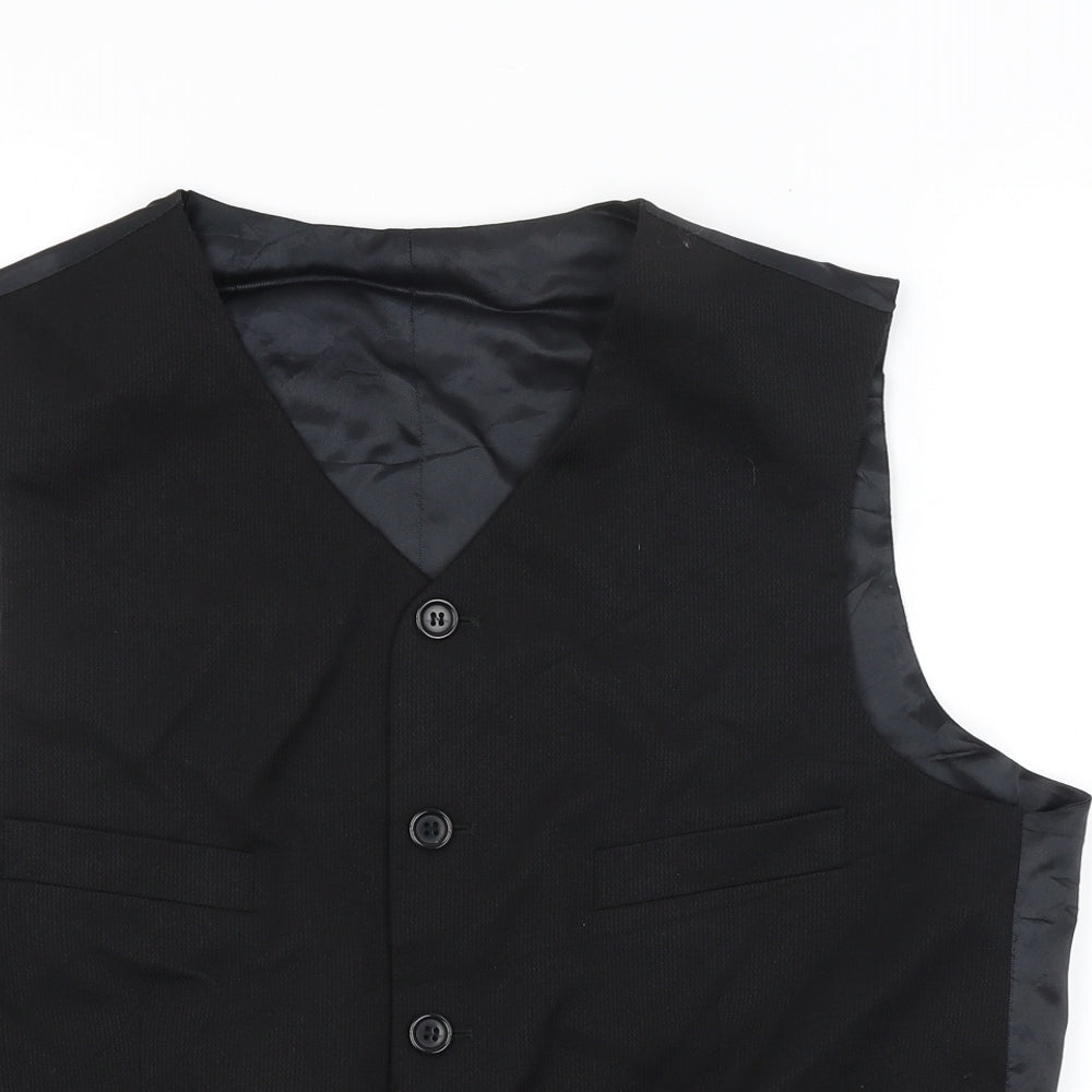 Preworn Mens Black   Tuxedo Suit Waistcoat Size L