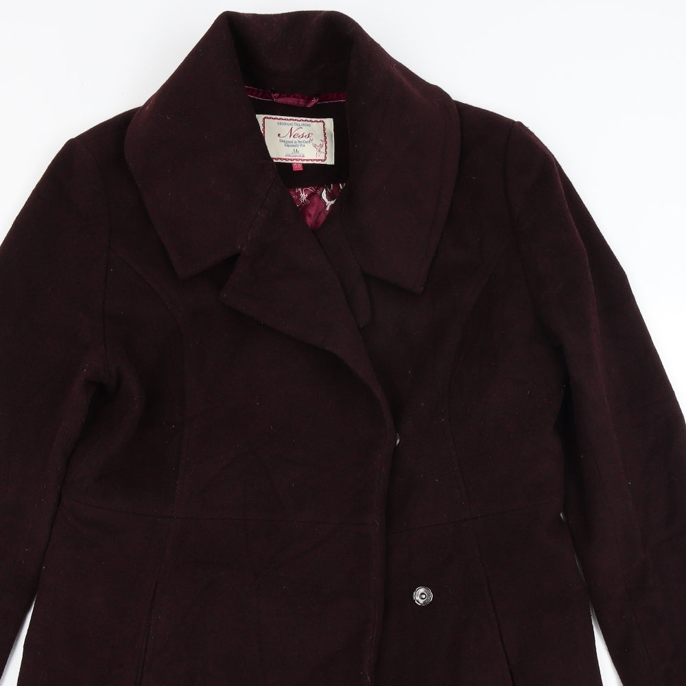 Ness Womens Red   Overcoat Coat Size 16