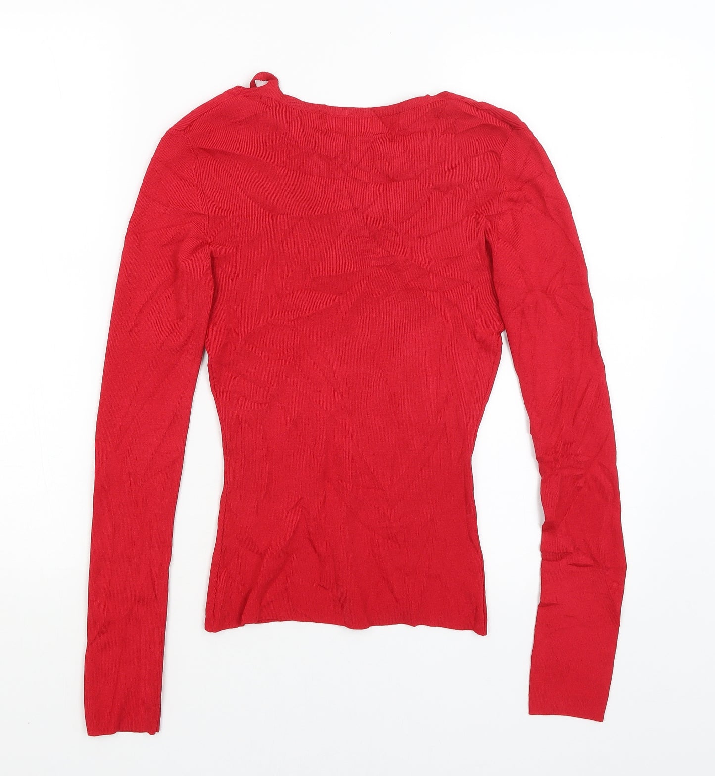 Evie Womens Red   Basic T-Shirt Size 12