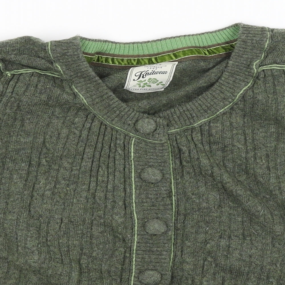 NEXT Womens Green   Cardigan Jumper Size 12