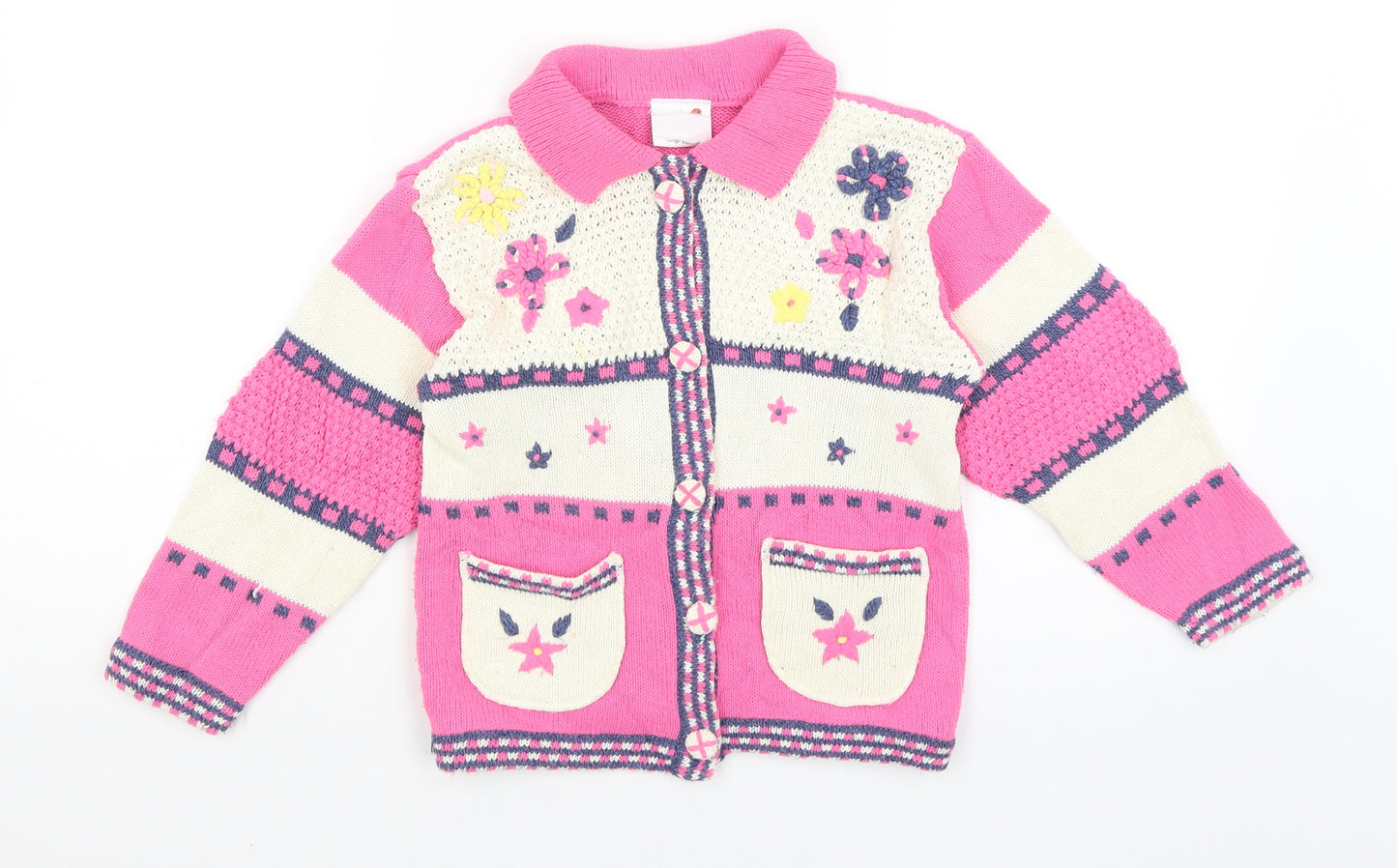 Ladybird Girls Pink   Cardigan Jumper Size 4-5 Years