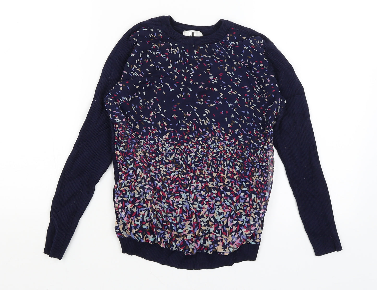 Yal Womens Blue   Pullover Jumper Size XS