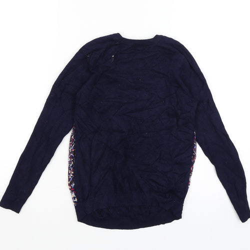 Yal Womens Blue   Pullover Jumper Size XS
