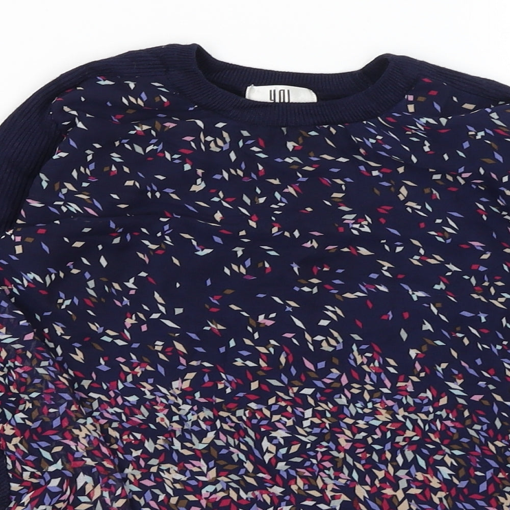 Yal Womens Blue   Pullover Jumper Size XS