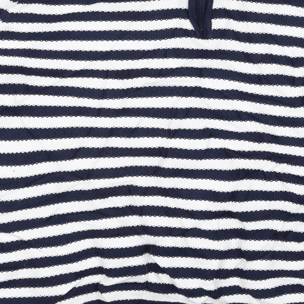 Seraphine Womens Blue Striped  Pullover Jumper Size M