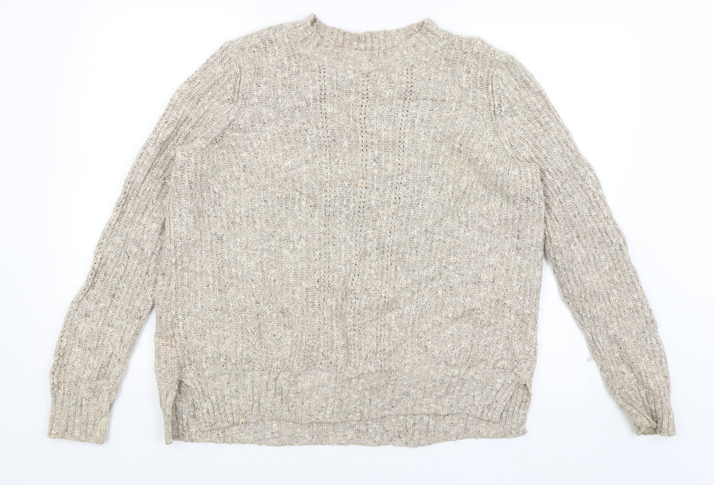 Fat Face Womens Beige   Pullover Jumper Size 14