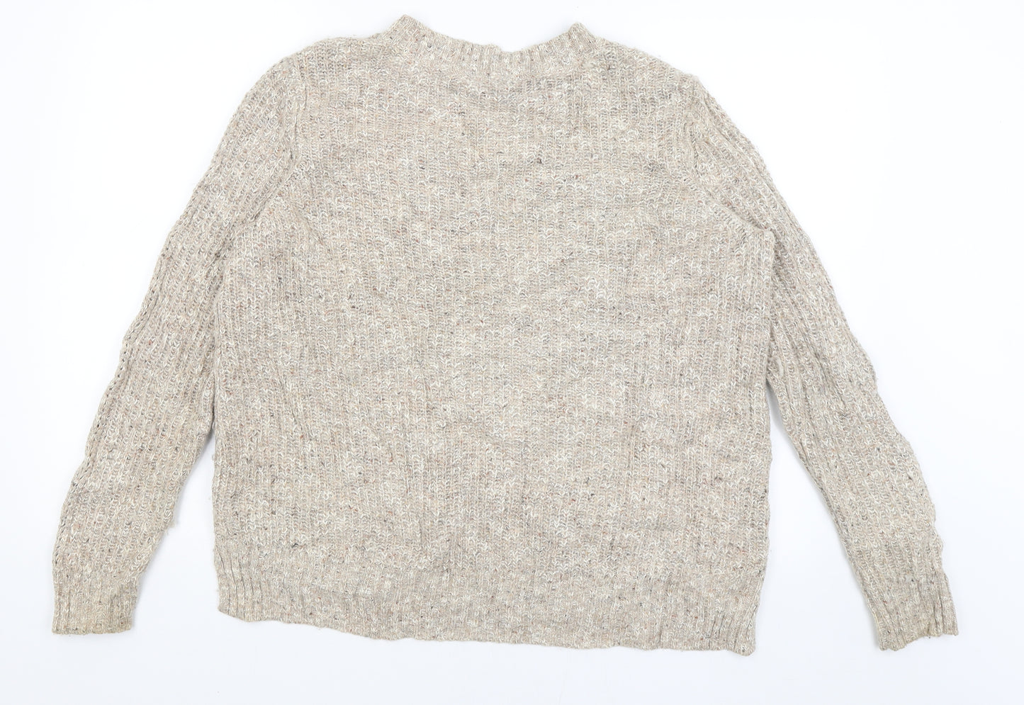 Fat Face Womens Beige   Pullover Jumper Size 14